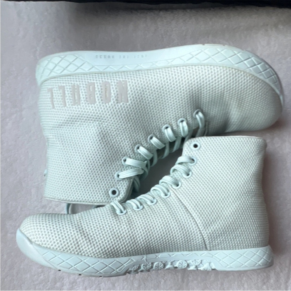 NOBULL Perforated High-Top Sneakers in Mint - Picture 11 of 11
